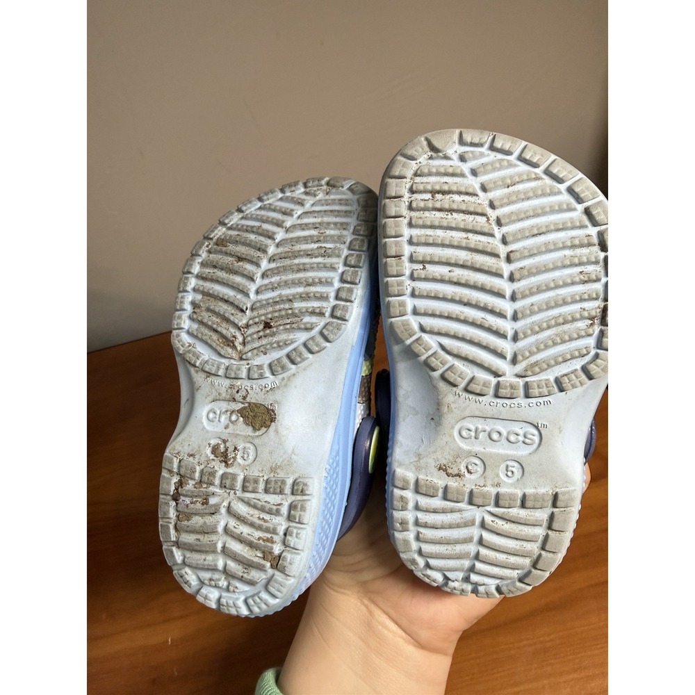Crocs Toddler Kids Bluey Bingo Balloon Keepy Uppy Classic Clog Shoes C5 - Picture 6 of 7